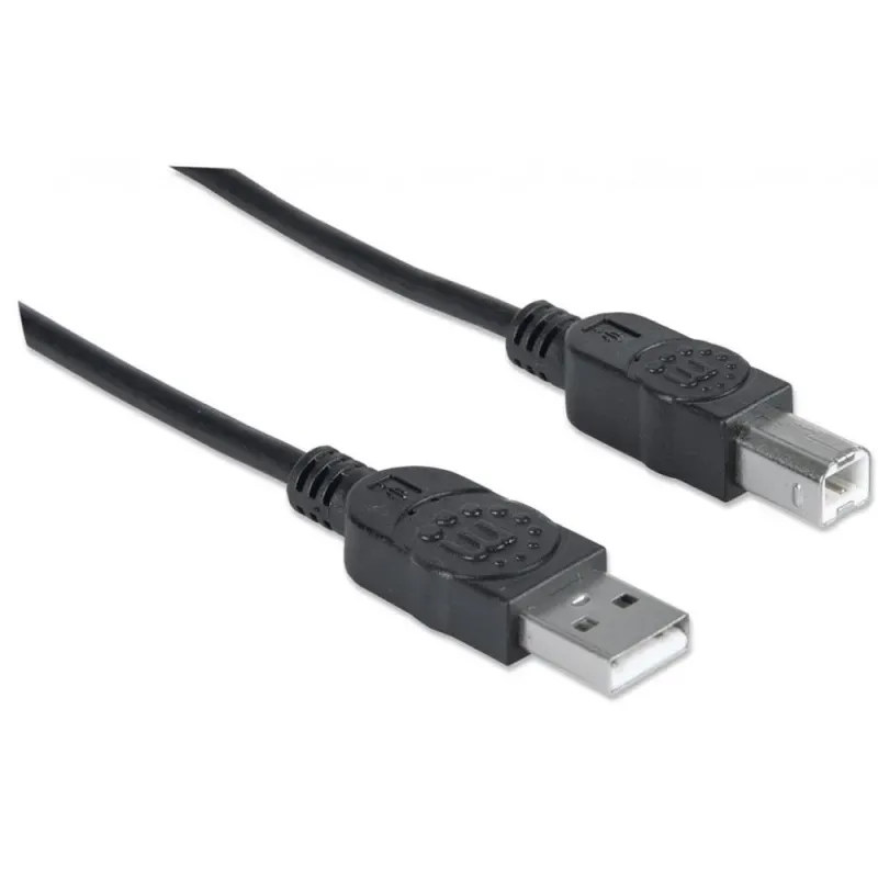 Kabel Manhattan USB 2.0 AM-BM do drukarki, ekaranowany | PartsPC.pl