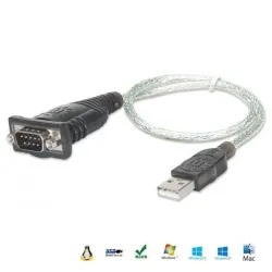 Kabel adapter Manhattan USB/COM RS232 0,45m | PartsPC.pl
