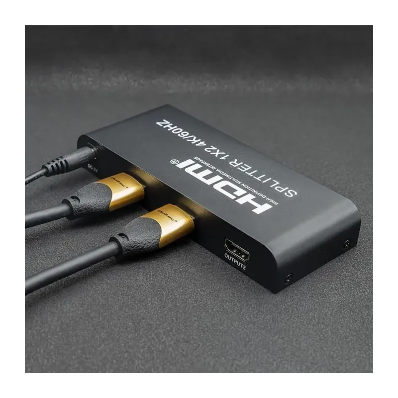 Rozdzielacz aktywny Qoltec Splitter 2 x HDMI 4K x 2K |... | PartsPC.pl