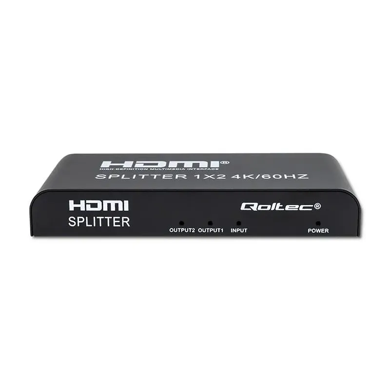 Rozdzielacz aktywny Qoltec Splitter 2 x HDMI 4K x 2K |... | PartsPC.pl