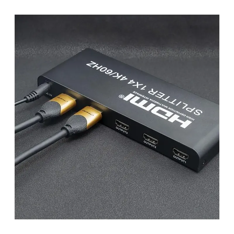 Rozdzielacz aktywny Qoltec Splitter 4 x HDMI 4K x 2K | | PartsPC.pl