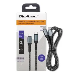 Kabel USB Qoltec 2.0 typ C | USB 2.0 typ C 100W| QC 3.0 | PartsPC.pl