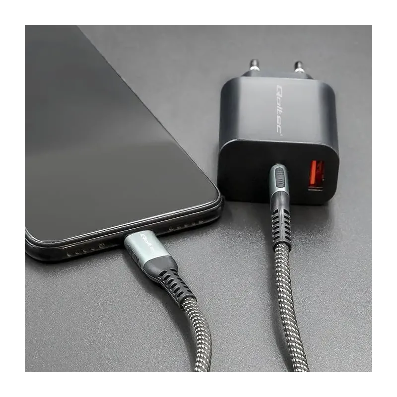 Kabel USB Qoltec 2.0 typ C | USB 2.0 typ C 100W| QC 3.0 | PartsPC.pl