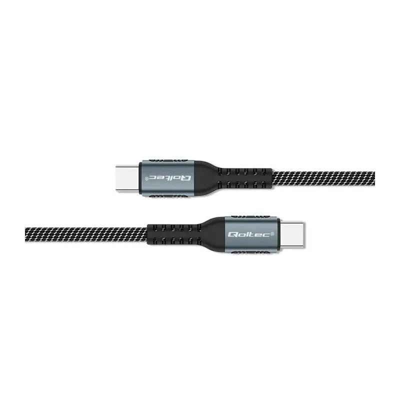Kabel USB Qoltec 2.0 typ C | USB 2.0 typ C 100W| QC 3.0 | PartsPC.pl
