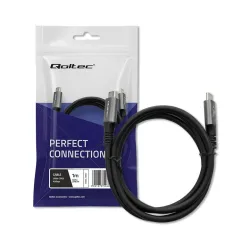 Kabel USB4 Qoltec USB-C PD 240W | Thunderbolt 3/4 | 4K | | PartsPC.pl