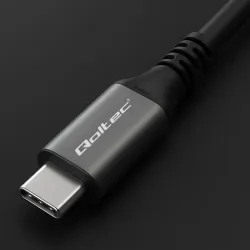 Kabel USB4 Qoltec USB-C PD 240W | Thunderbolt 3/4 | 4K | | PartsPC.pl