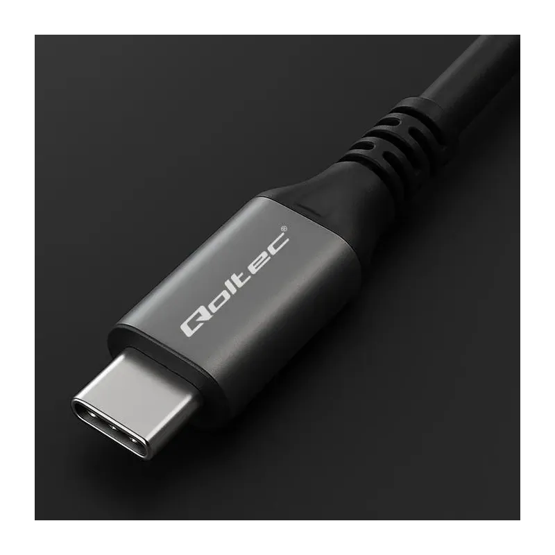 Kabel USB4 Qoltec USB-C PD 240W | Thunderbolt 3/4 | 4K | | PartsPC.pl