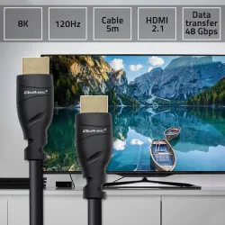 Kabel HDMI QOLTEC v2.1 Ultra High Speed 8K | 60Hz | | PartsPC.pl