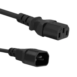 Kabel zasilający Qoltec IEC C13/C14 | 3x1.00mm2 | 3m | PartsPC.pl