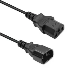 Kabel zasilający Qoltec IEC C13/C14 | 3x1.5mm2 | 1.8m | PartsPC.pl