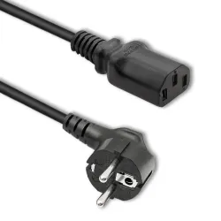 Kabel zasilający Qoltec IEC C13/SCHUKO | 3x0.75mm2 | 1.5m | PartsPC.pl