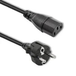 Kabel zasilający Qoltec IEC C13/SCHUKO | 3x0.75mm2 | 1.8m | PartsPC.pl