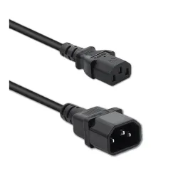 Kabel zasilający Qoltec do UPS | IEC C13/C14 | 3x0.75mm2 | PartsPC.pl