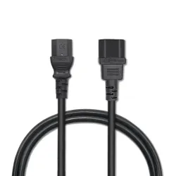 Kabel zasilający Qoltec do UPS | IEC C13/C14 | 3x0.75mm2 | PartsPC.pl