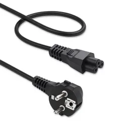 Kabel zasilający Qoltec kątowy SCHUKO | IEC C5 | | PartsPC.pl