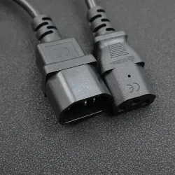 Kabel zasilający Qoltec do UPS | IEC C13/C14 | 3x1.0mm2 | PartsPC.pl