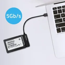Kabel adapter Qoltec SATA | Przejściówka na dysk SSD HDD | PartsPC.pl