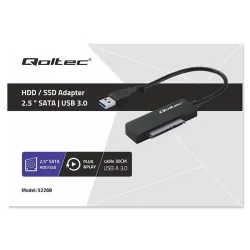 Kabel adapter Qoltec SATA | Przejściówka na dysk SSD HDD | PartsPC.pl