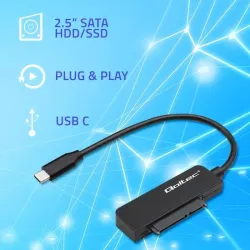 Kabel adapter Qoltec SATA | Przejściówka na dysk SSD HDD | PartsPC.pl