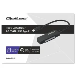 Kabel adapter Qoltec SATA | Przejściówka na dysk SSD HDD | PartsPC.pl