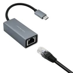 Kabel adapter Qoltec USB-C na RJ45 Ethernet | 1000Mb/s | | PartsPC.pl