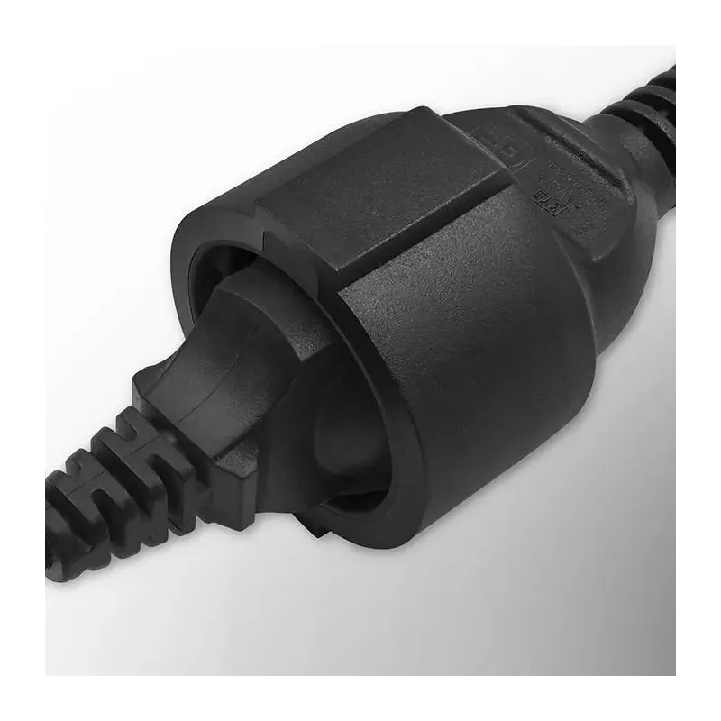 Adapter Qoltec IEC 320 C14 / FRENCH | 0.15m | PartsPC.pl