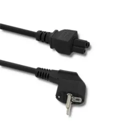 Kabel zasilający Qoltec IEC C5/SCHUKO | koniczynka | | PartsPC.pl