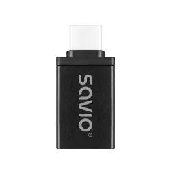 Adapter USB-A 3.1 (F)-USB-C 3.1 (M), SAVIO AK-80, Czarny | PartsPC.pl