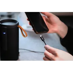 Kabel adapter Savio CL-187 USB-C do Mini Jack 3.5mm 1m | PartsPC.pl