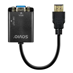 Kabel adapter HDMI-VGA Savio AK-76 | PartsPC.pl