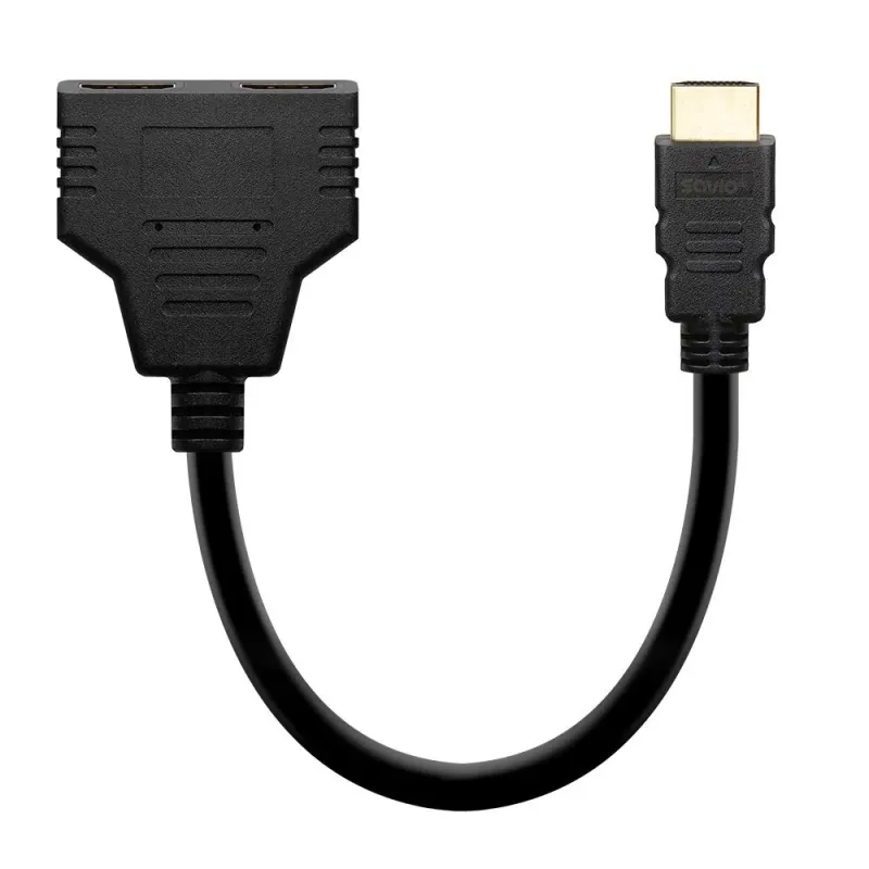 Rozdzielacz Savio AK-77 HDMI (M)-HDMI (Ż) x2 | PartsPC.pl