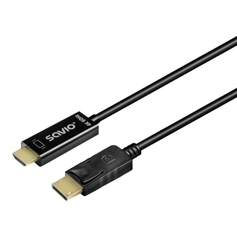 Kabel Savio CL-189 DisplayPort do HDMI 4K 60 Hz | PartsPC.pl