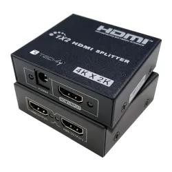 Rozdzielacz / Splitter Techly HDMI 1x2 4K*30Hz Aktywny | PartsPC.pl