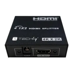 Rozdzielacz / Splitter Techly HDMI 1x2 4K*30Hz Aktywny | PartsPC.pl