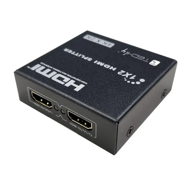 Rozdzielacz / Splitter Techly HDMI 1x2 4K*30Hz Aktywny | PartsPC.pl