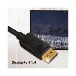 Kabel Techly DisplayPort 1.4 8K DP-DP M/M 2m czarny | PartsPC.pl