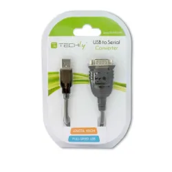 Kabel adapter Techly USB na port szeregowy RS232/COM/DB9 | PartsPC.pl