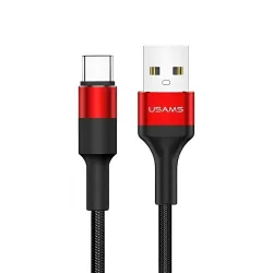 Kabel USB Usams U5 USB-C 1,2m czerwony | PartsPC.pl