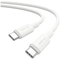 Kabel USB Usams U90 USB-C 1m 60W Fast Charge biały | PartsPC.pl