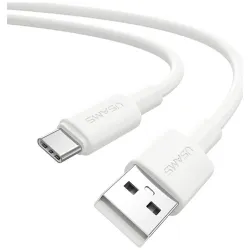 Kabel USB Usams U90 USB-A/USB-C 1m 3A biały | PartsPC.pl