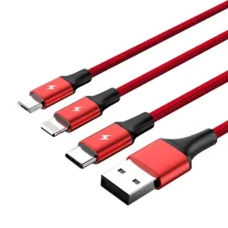 Kabel USB 2.0 Unitek C4049RD, 3w1 USB - USB typ | PartsPC.pl