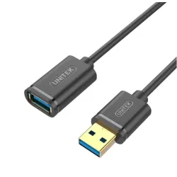 Kabel Unitek Y-C456GBK przedłużacz USB 3.0 AM-AF 0,5m | PartsPC.pl