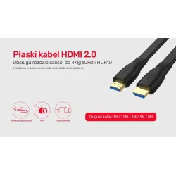 Kabel HDMI Unitek C11063BK-1M High Speed 2.0, 4K 60Hz, | PartsPC.pl