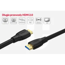 Kabel HDMI Unitek C11068BK High Speed HDMI 2.0, 4K 60Hz, | PartsPC.pl