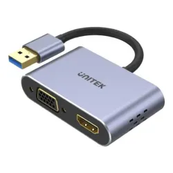 Kabel adapter Unitek V1304A USB-A - HDMI, VGA, fullHD | PartsPC.pl