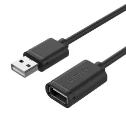 Kabel Unitek Y-C450GBK przedłużacz USB 2.0 AM-AF 2,0m | PartsPC.pl