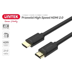 Kabel HDMI Unitek Y-C139M HDMI v.2.0 M/M BASIC 3m | PartsPC.pl