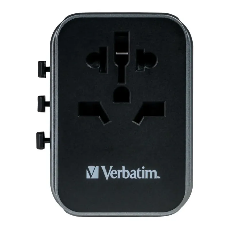 Adapter podróżny Verbatim UTA-03 globalny 1xUSB-C PD 30W | PartsPC.pl
