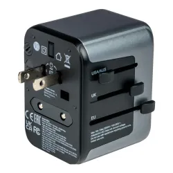 Adapter podróżny Verbatim UTA-03 globalny 1xUSB-C PD 30W | PartsPC.pl