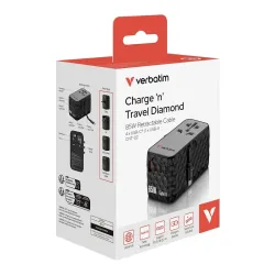 Adapter podróżny Verbatim Charge 'n' Travel GaN III | PartsPC.pl